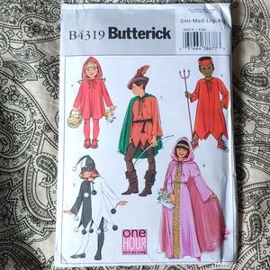 New Butterick Pattern B4319 Children Costume Sm-xl